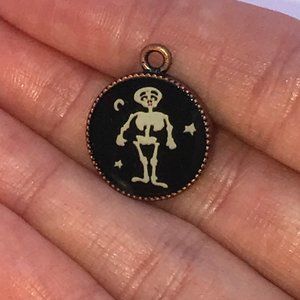 Cute Brass Skeleton Charm